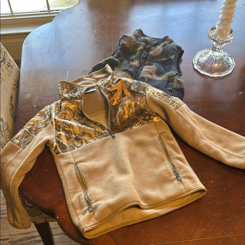 Camo Fleece Kids Pullover